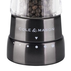 Cole & Mason DERWENT GUN METAL dárková sada, mlýnek na pepř a sůl, 190mm (4)